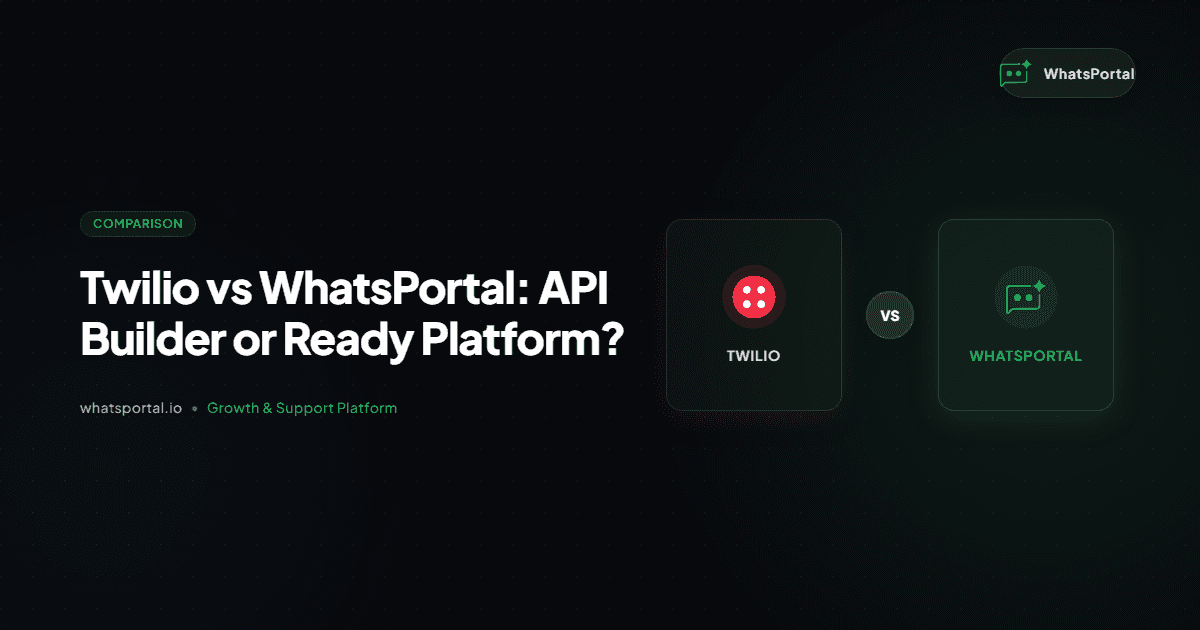 Twilio vs WhatsPortal: API Builder or Ready Platform?
