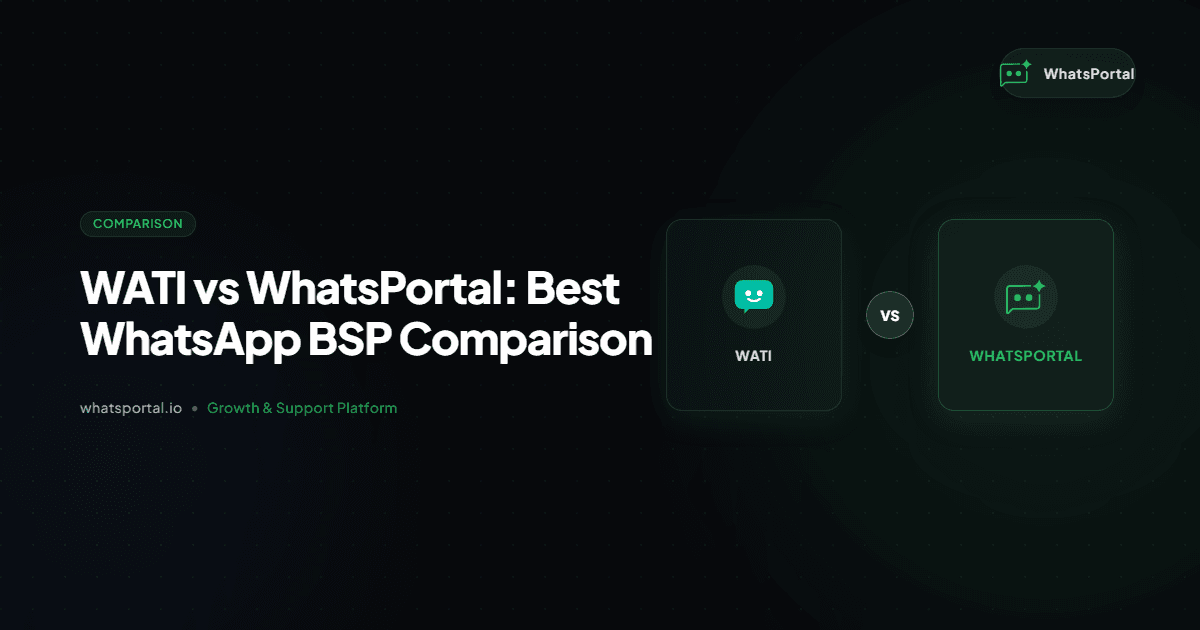 Cover image for WATI vs WhatsPortal: Best WhatsApp BSP Comparison