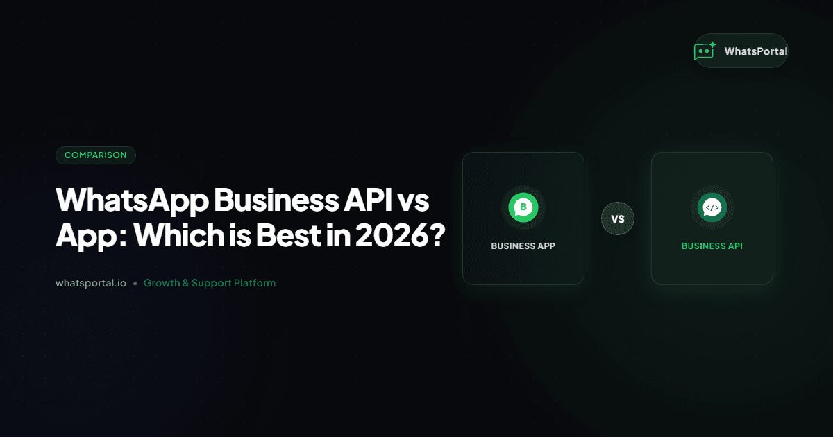 Cover image for WhatsApp Business API vs App: Best in 2026?