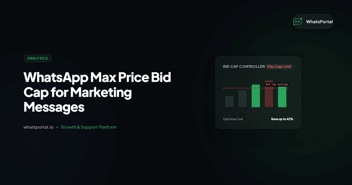 WhatsApp Max Price Bid Cap for Marketing Messages